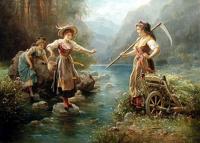 Zatzka, Hans - Across a stream